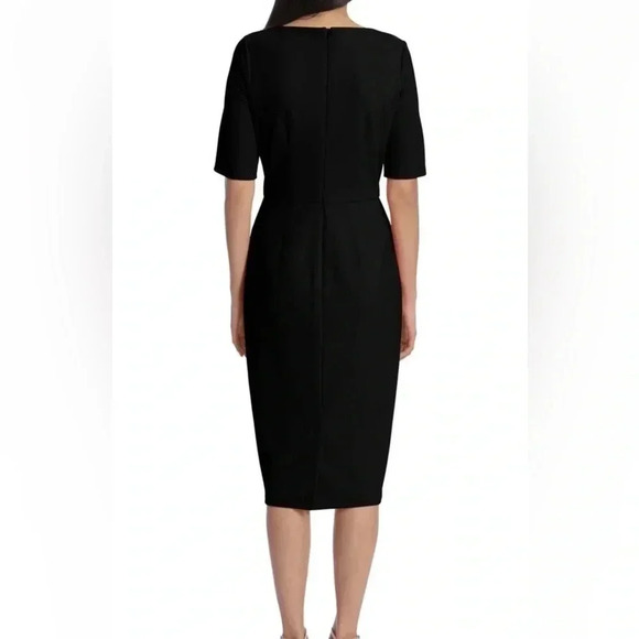 Maggy London Red Scoop Neck Sheath Dress NWOT - Picture 4 of 10